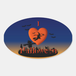Ik hoorde Halloween - Nieuwe Twist Ovale Sticker