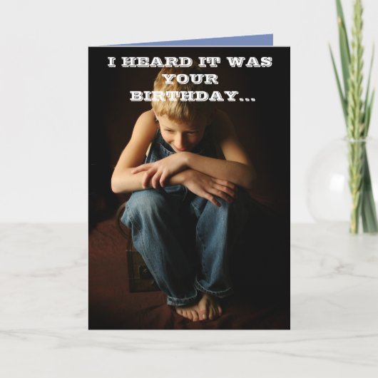 IK HOORDE HET UW VERJAARDAG WAS KAART (Voorkant)