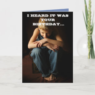 IK HOORDE HET UW VERJAARDAG WAS KAART