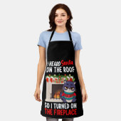 Ik hoorde Kerstman op het dak dus ik zette de open Schort (Gedragen)