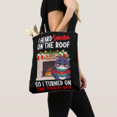 Ik hoorde Kerstman op het dak dus ik zette de open Tote Bag (Dichtbij)