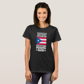 Ik hoorde kleine stemmen in mijn hoofd Puerto rico T-shirt (Voorkant volledig)