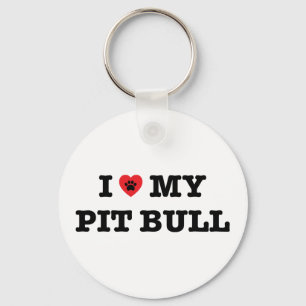 Ik hoorde mijn Sleutelhanger van Pit Bull Button