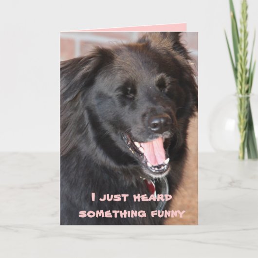 Ik hoorde net iets grappigs kaart (Voorkant)
