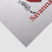 Ik hoorde Savannah Cat Silver Tissuepapier (Detail)