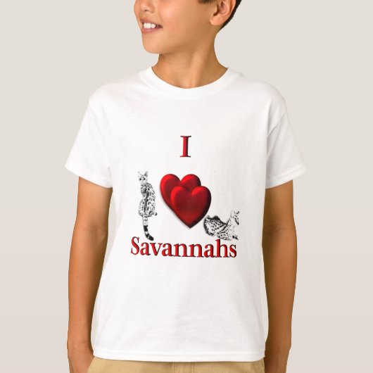 Ik hoorde Savannah Cat T-shirt (Voorkant)