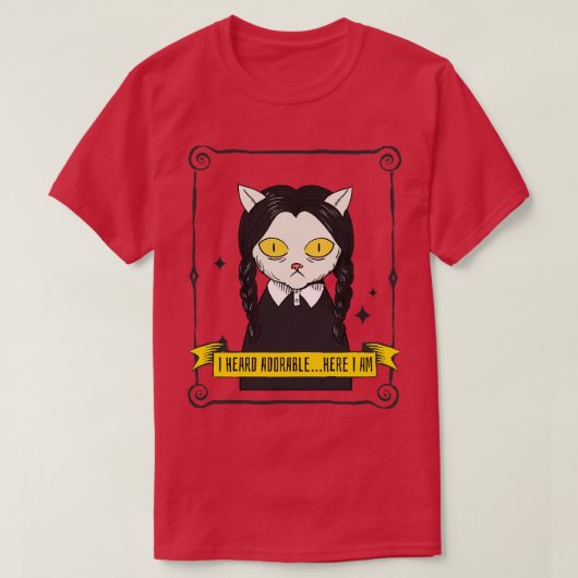 Ik hoorde Schattig hier ben ik T-shirt (Design voorkant)