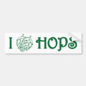 IK HOP VAN HOPS BUMPERSTICKER (Voorkant)