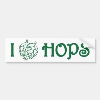 IK HOP VAN HOPS BUMPERSTICKER