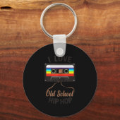 IK HOP VAN OUDE SCHOOL HIP Muziek van 80-90-s Cass Sleutelhanger (Voorkant)