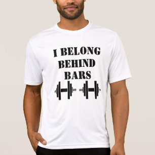 IK HORE ACHTER TRALIES Grappige Gym T-shirt