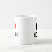 Ik ❤️ HOT POT Ik HOU VAN HOT POT Ik HEART HOT POT Koffiemok (Center)