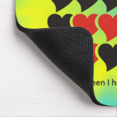 Ik hou 24 uur per dag van je | gele cyaanshine muismat (Hoek)