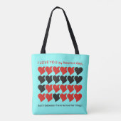 Ik hou 24 uur van je... tote bag (Achterkant)