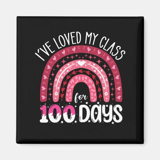 Ik hou al 100 dagen van mijn klas magneet (Voorkant)