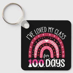Ik hou al 100 dagen van mijn klas sleutelhanger