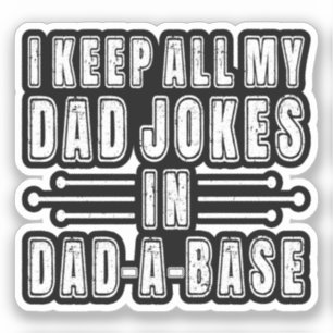 Ik hou al mijn vader grappen in papa een basis Vad Sticker