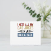 Ik hou al m'n pap in een pap-A-basis. Briefkaart (Staand voorkant)