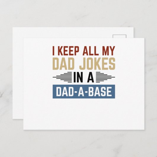 Ik hou al m'n pap in een pap-A-basis. Briefkaart (Voorkant / Achterkant)