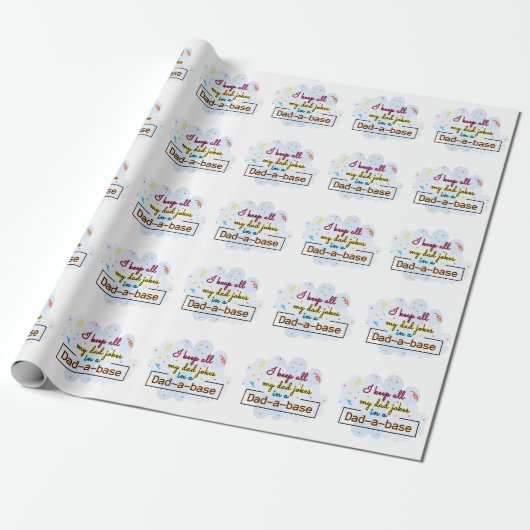 Ik hou al m'n pap in een pap-A-basis. Cadeaupapier (Uitgerold)