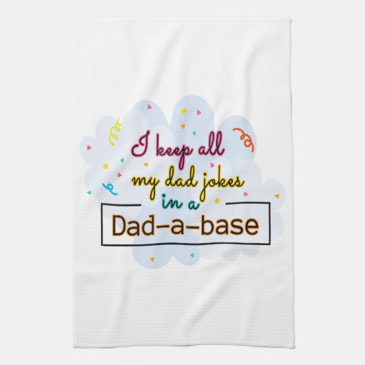 Ik hou al m'n pap in een pap-A-basis. Theedoek (Verticaal)