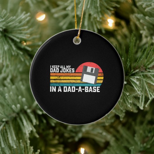 Ik hou al m'n vaders snoep in een pap. keramisch ornament (Boom)