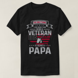 Ik hou alleen van meer dan een veteranenpapa. t-shirt