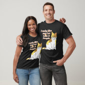 Ik hou alleen van mijn kat als 3 mensen t-shirt (Unisex)