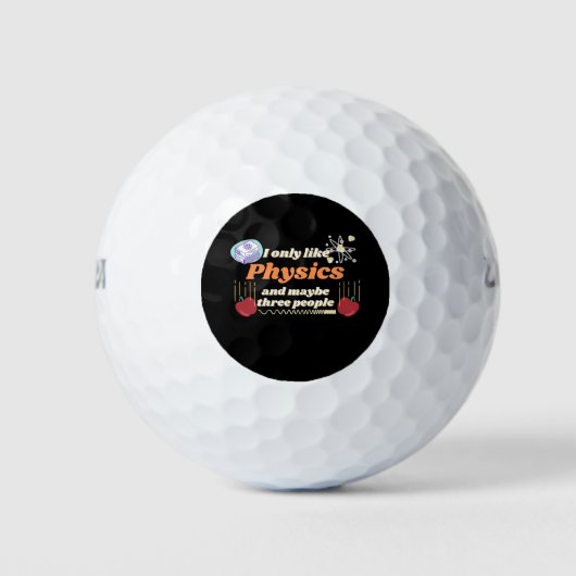 Ik hou alleen van natuurkunde en misschien drie me golfballen (Voorkant)