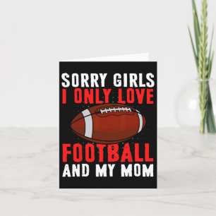 Ik Hou Alleen Van Voetbal En Mijn Moeder Valentijn Kaart