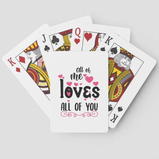 Ik hou allemaal van een paar kunst pokerkaarten (Achterkant)