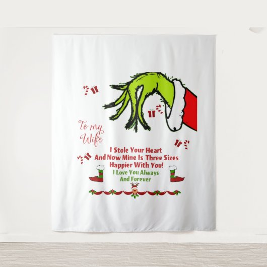 Ik hou altijd en voor altijd van je wandkleed (Voorkant)