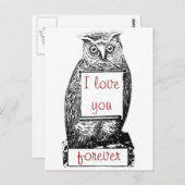 Ik hou altijd van je. briefkaart (Voorkant / Achterkant)