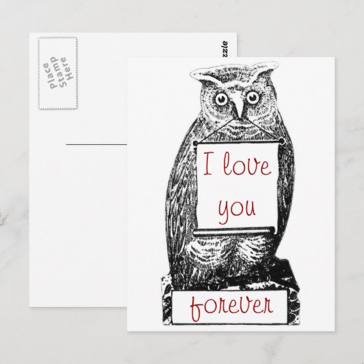 Ik hou altijd van je. briefkaart (Voorkant / Achterkant)