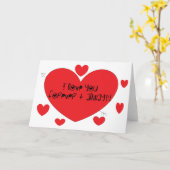 Ik hou altijd van je en altijd kaart (Gele Bloem)