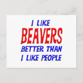 Ik hou beter van beestjes dan van mensen Briefkaar Briefkaart (Voorkant)