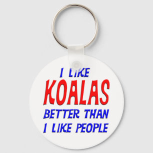 Ik hou beter van Koalas dan van mensen Sleutelhang Sleutelhanger