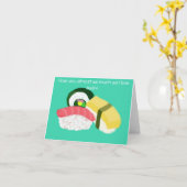 Ik hou bijna net zoveel van je als van Sushi Notec Kaart (Gele Bloem)