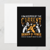 Ik hou de huidige grappige elektronische cadeautje notitiekaartje (Voorkant / Achterkant)