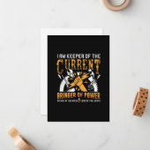 Ik hou de huidige grappige elektronische cadeautje notitiekaartje (Voorkant / Achterkant in situ)