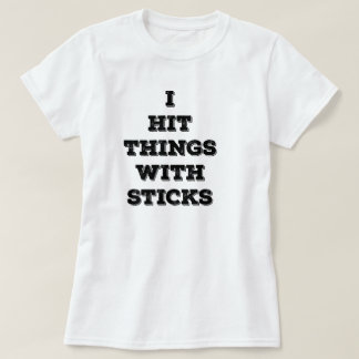 Ik hou dingen vast met teken (vrouwen) t-shirt