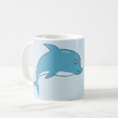 Ik hou dolfijn van je! koffiemok (Voorkant links)
