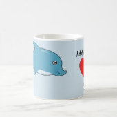 Ik hou dolfijn van je! koffiemok (Center)