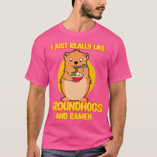 Ik hou echt van aardvarkens en rammen t-shirt