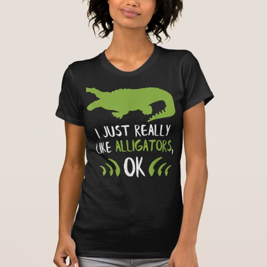 Ik hou echt van Alligators Alligator Gifts Croc T-shirt (Voorkant)
