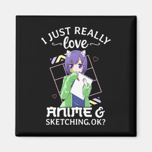 Ik hou echt van Anime en ik schetst OK Anime Dr. Magneet