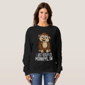 Ik hou echt van apen OK Cute Apes Chimpansee Trui (Voorkant volledig)