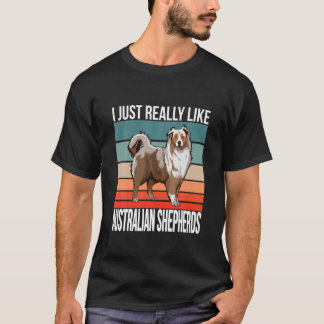 Ik hou echt van Australische herders Aussie Dog T-shirt