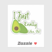 Ik hou echt van Avocado, oké? Sticker (Vel)