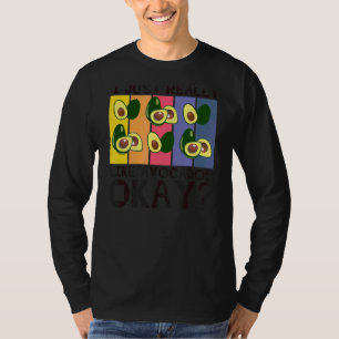 Ik hou echt van Avocados, Guacamole Aguacat T-shirt
